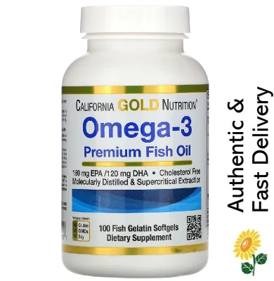 [SG] California Gold Nutrition, Omega-3, Premium Fish Oil, 100 Fish Gelatin Softgels