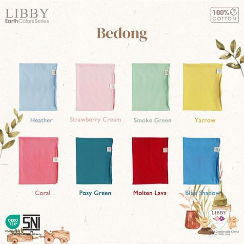 LIBBY BEDONG COTTON EARTH COLORS POLOS WARNA / BEDONG BAYI LIBBY / BABY SWADDLE / BEDONG PREMIUM