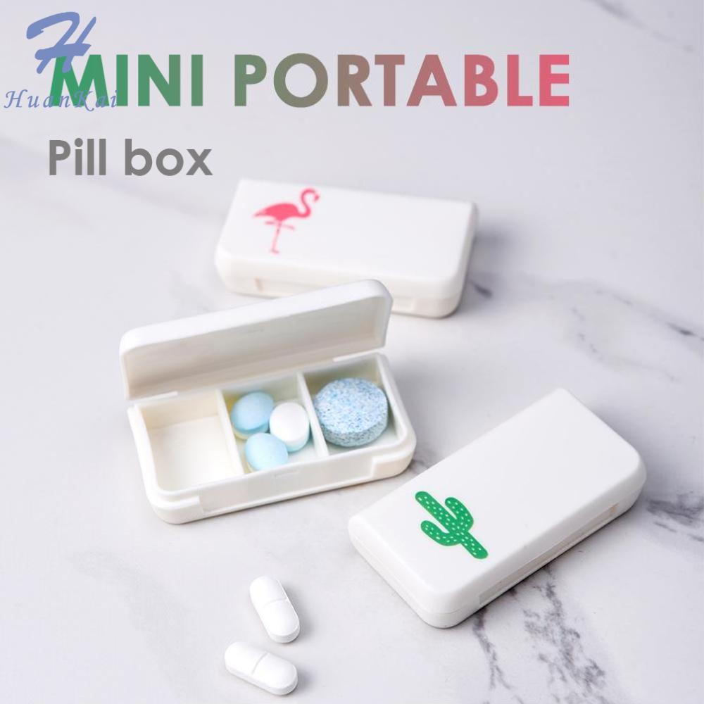 Nhỏ Pill Box Travel Kích Thước Pill Trường Hợp Thuốc Quả Hộp Xách Tay Y Tế Kit Mini Organizer Trường Hợp