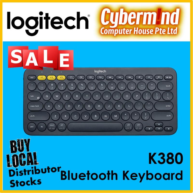 Logitech K380 Slim Multi-Device Bluetooth Keyboard (iOS, Android, OSX, iPhone) with Logitech FLOW Technology (Local Distributors Stocks) Singapore