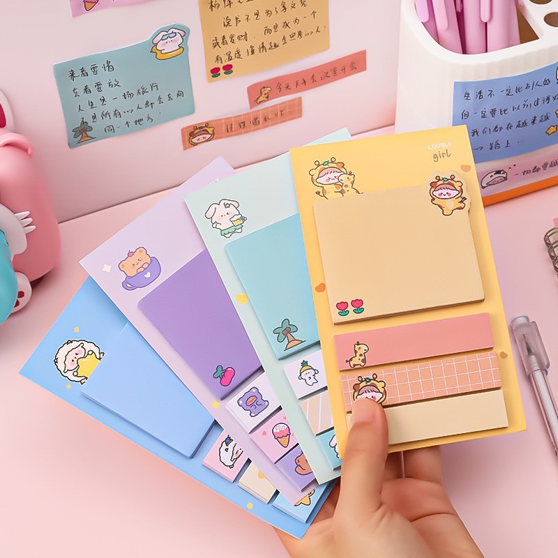 Giấy note kèm đánh dấu trang xinh xắn tiện dụng- s2