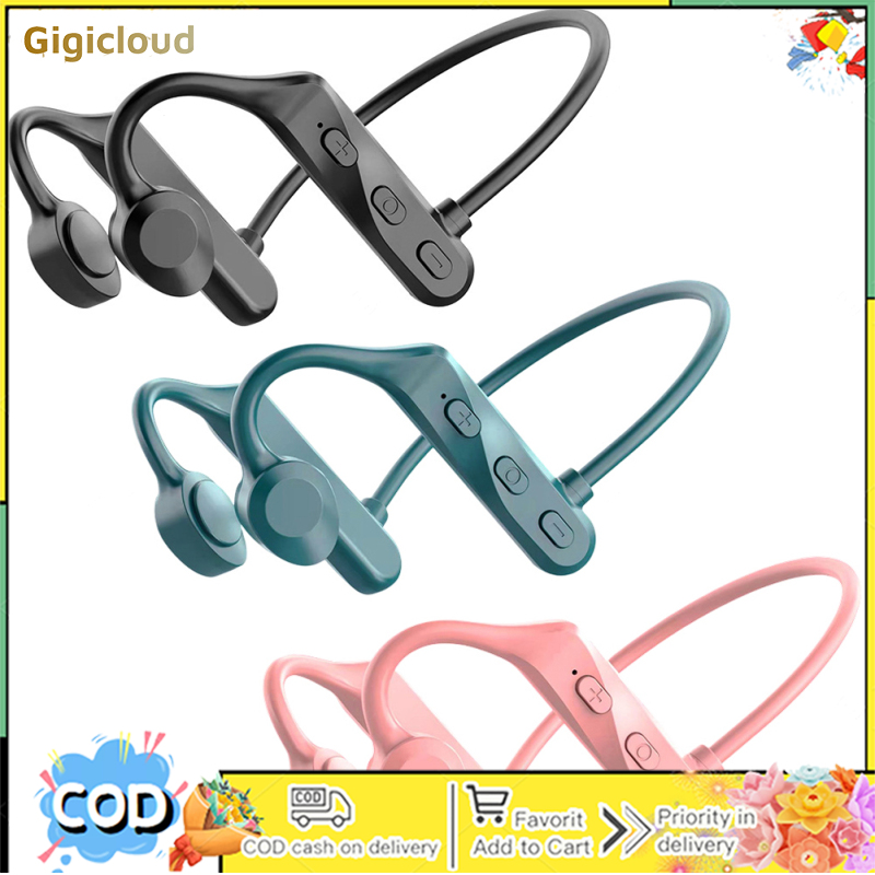 K69 Bone Conduction Headphones Wireless Bluetooth-compatible Headset Neckband Earphones For Sports Running ราคา 163 บาท*ส่งฟรี