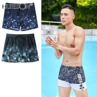 Swim Trunks Men's Anti-Embarrassing Diving Loose Edition Swimming Equipment Men's Swimsuit Boxer Swim Trunk Spa Plus Size Swimwear