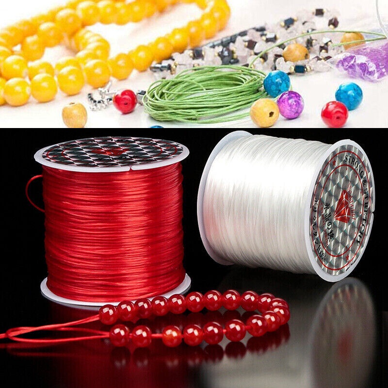 60m chắc chắn đàn hồi co giãn dây chỉ xâu chuỗi hạt chuỗi vòng đeo tay cho DIY làm