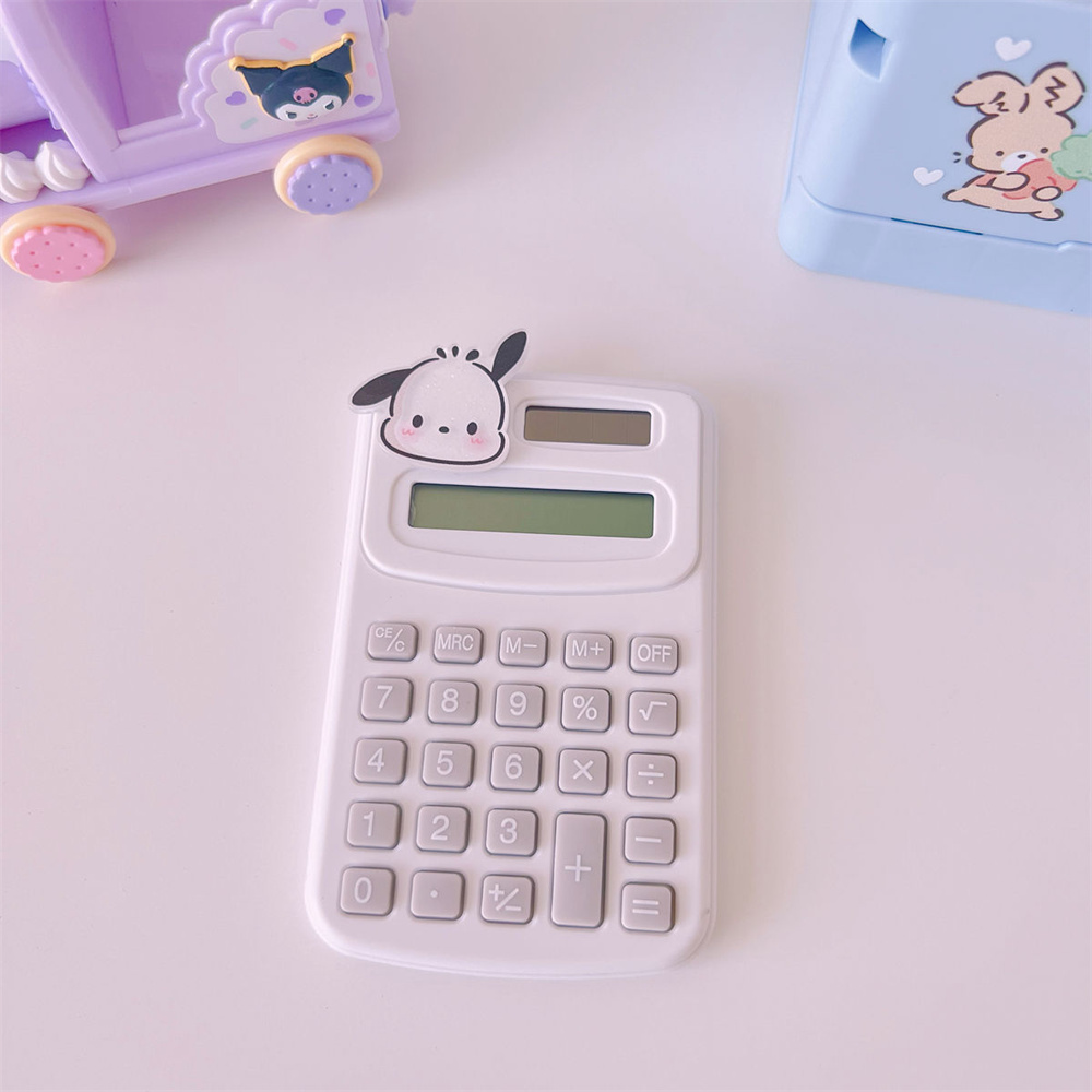 Zouya✨Sanrio✨10 × 6.5cm LCD lớn hiển thị Máy tính Kawaii kuromi mylody máy tính điện tử vật tư văn p