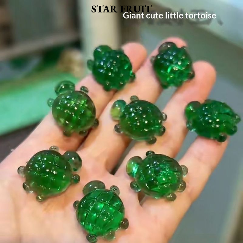 STAR FRUIT⭐ Cute Mini Turtle Stress Relief Toy, Soft TPR Squishy for Relaxation and Fun ราคา 20 บาท*ส่งฟรี
