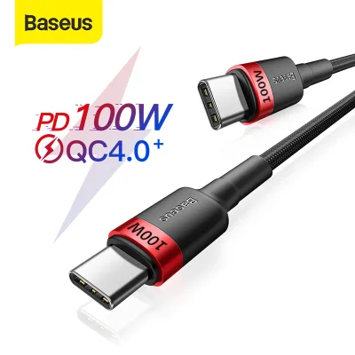 Baseus PD 100W Fast Charging USB C to Type C Cable for MacBook Pro iPad Quick Charge 4.0 Charge Cable for Samsung S20 Xiaomi 10 Huawei P40