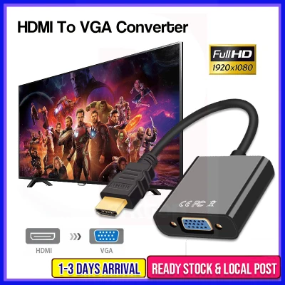 HDMI to VGA Cable HDMI Male to VGA Female RGB Analog VGA Video Audio Converter Adapter Cables HD1080 Digital to Analog Video Audio