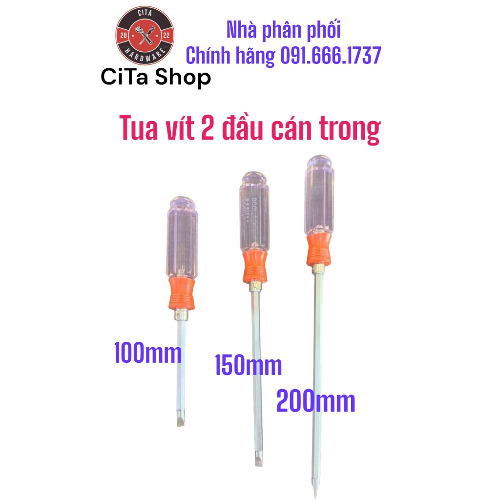 Tua vít hít có nam châm 2 đầu