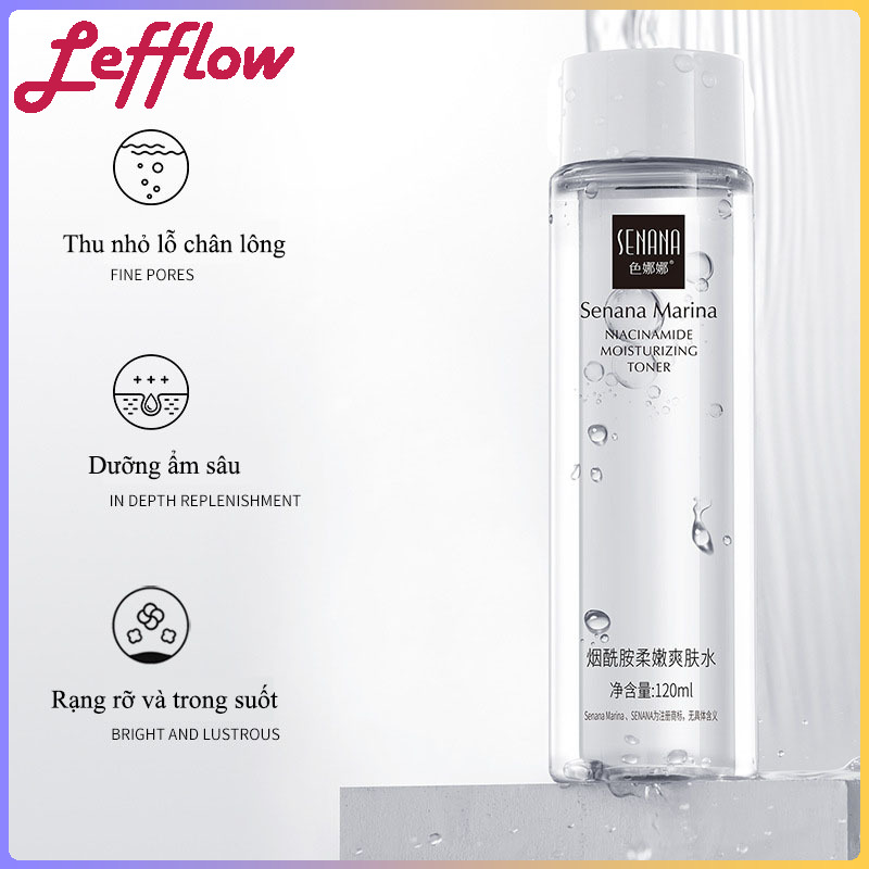 Toner Senana 120ml Hydrat Hóa Dưỡng Ẩm Làm Sáng Da, Toner Phục Hồi Da Nước Hoa Hồng Làm Dịu Se Khít Lỗ Chân Lông Kiềm Dầu