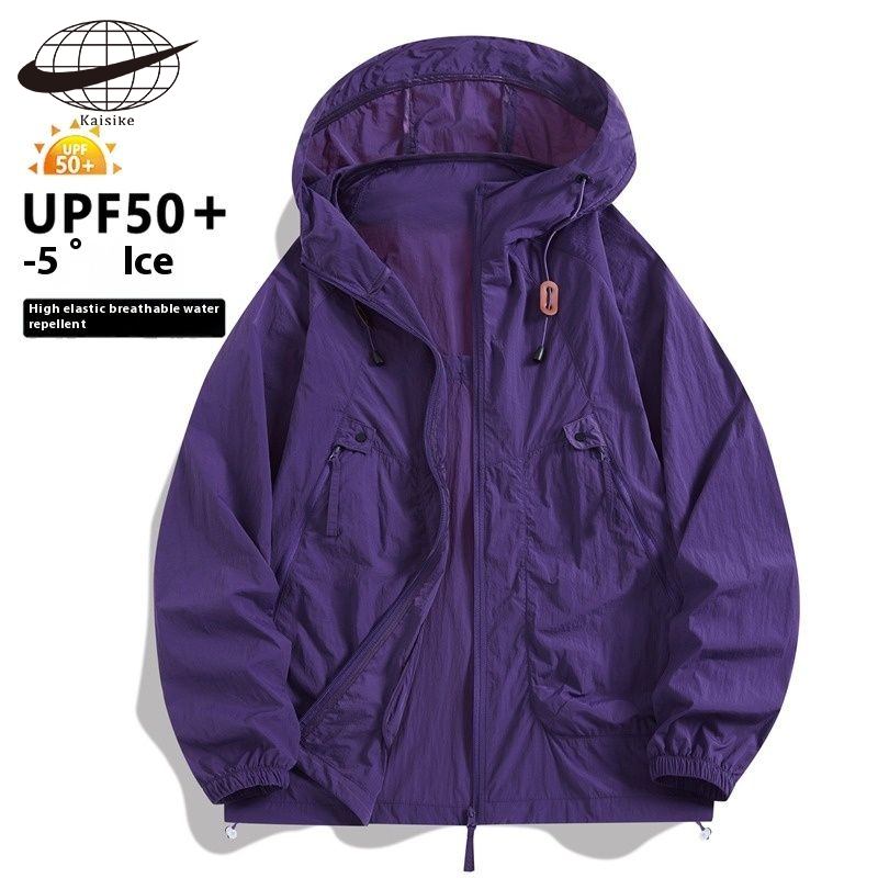 KAI si ke quần áo da nam quần áo chống nắng trùm đầu cho nữ áo khoác chống tia cực tím Chất lượng cao Thể Thao Đôi Quần Áo Chống Nắng quần áo chống nắng ngoài trời thoáng khí