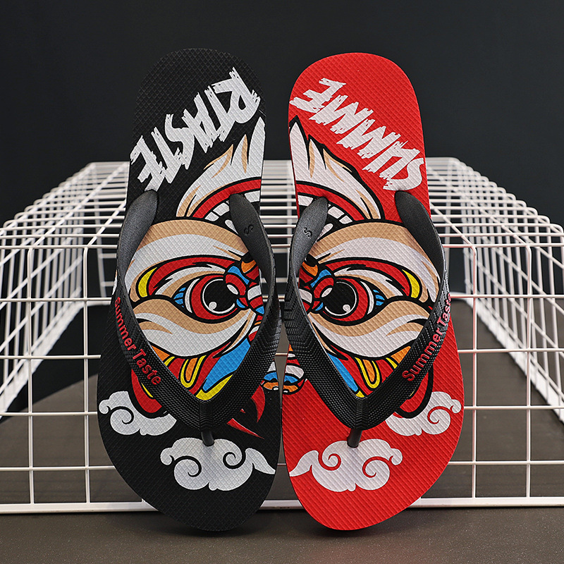 Dép Xỏ Ngón Nam Dép Xỏ Ngón Thời Trang In Hoa Dép Xỏ Ngón Cá Tính Thường Ngày Dép Đi Biển Chống Trượt Đi Ra Ngoài 2024