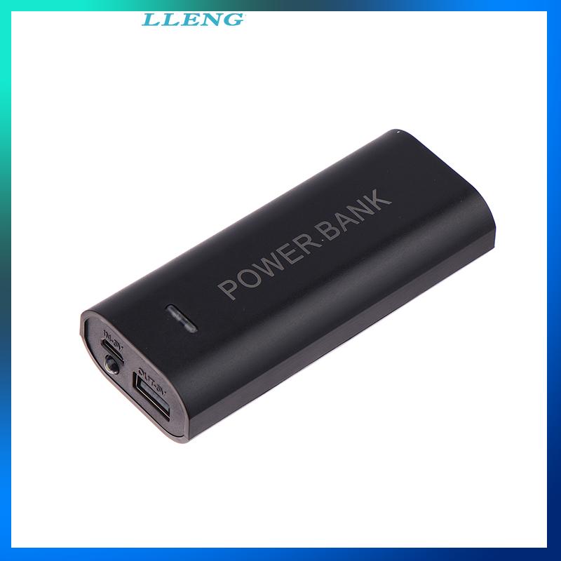 LLENG Điện cầm tay ngân hàng trường hợp DIY 2 di động 18650 hộp pin cho điện thoại thông minh phí 5V 1A cho pin 18650 với chỉ số ánh sáng - 3