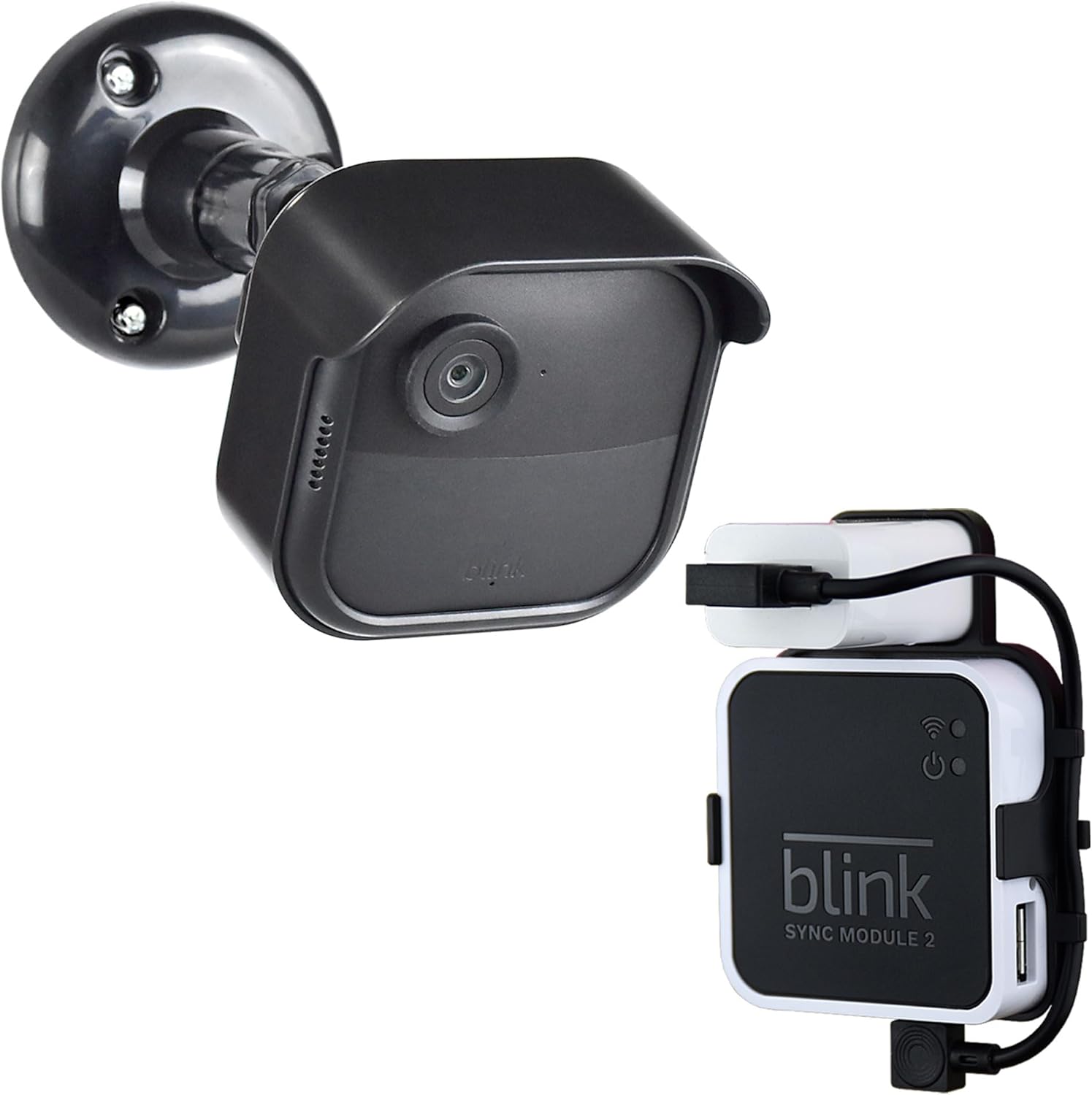 ใหม่ทั้งหมด Blink Outdoor 4th Gen ขายึดกล้อง,1แพ็ค Weatherproof Housing และปรับได้360องศาพร้อม Sync Module Wall Mount (ไม่รวมกล้อง Blink) ราคา  317 บาท*ส่งฟรี