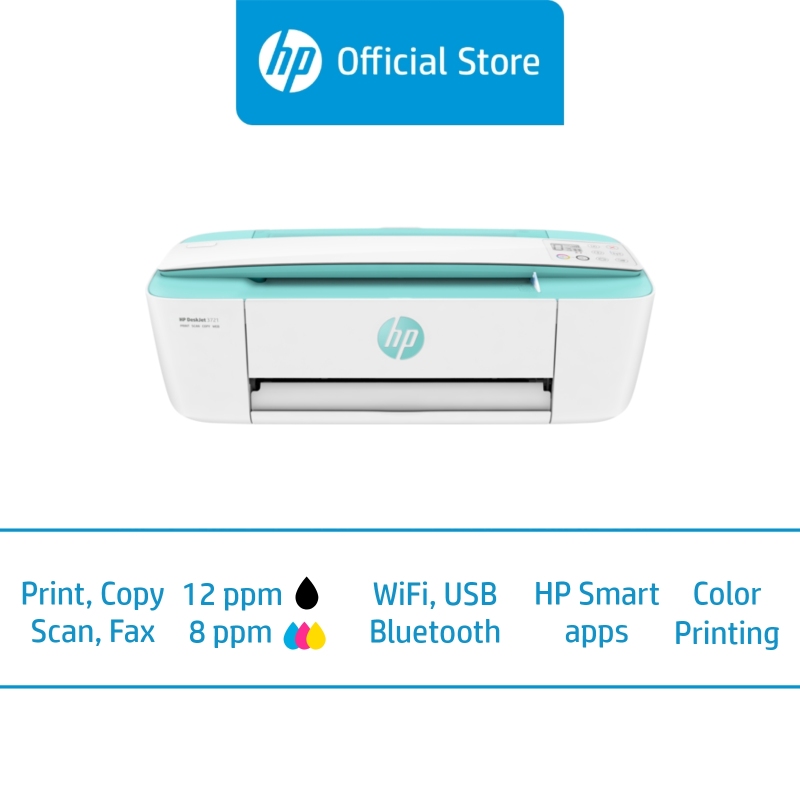 HP DeskJet 3721 All-in-One Wireless Color Inkjet Printer / Print, Scan and Copy / Inkjet Technology / Manual Duplex / One Year Warranty Singapore