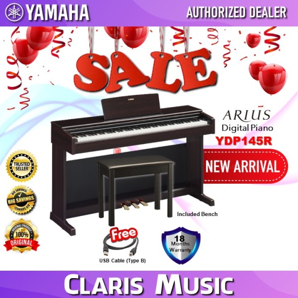 CLARIS MUSIC YAMAHA YDP145R ARIUS DIGITAL PIANO-NEW ARRIVAL! (MODEL: YDP 145-R/ YDP-145R / YDP145 / YDP145 ROSEWOOD ) Malaysia