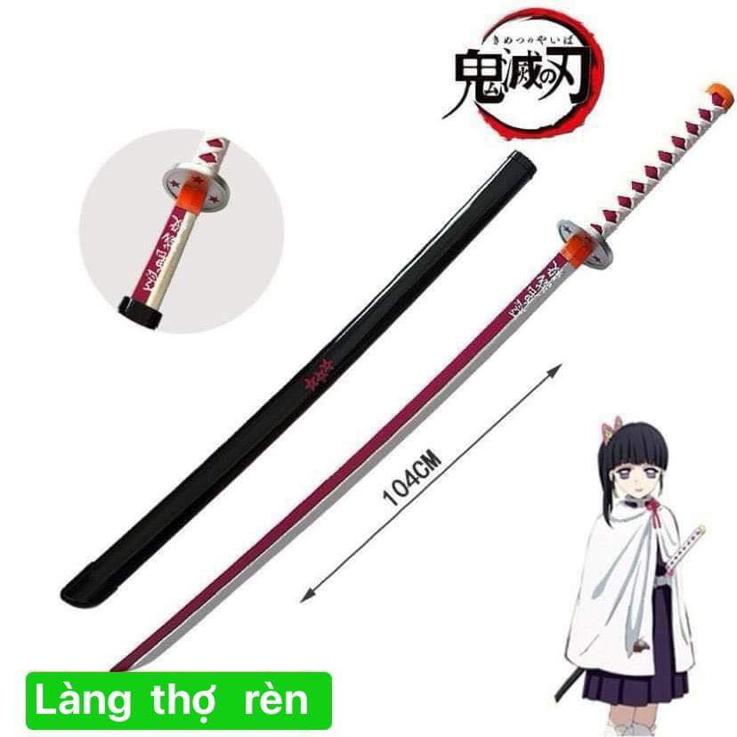 [ Kiếm gỗ 1 mét] Mô hình kiếm gỗ / Kiếm hoa trụ kanao/kiếm nhật katana / kiếm Kimetsu No Yaiba