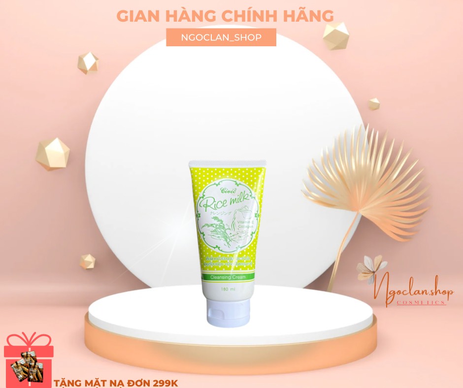 Sữa Rửa Mặt Gạo Thái Rice Milk 180ml