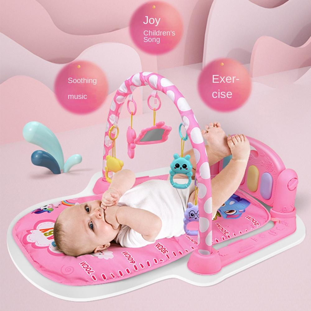 PIDISTR Với bàn phím Piano Thảm chơi nhạc giá Nhựa Động vật Thảm tập bò tập thể dục cho trẻ sơ sinh Dễ thương Thảm chơi gym Quà tặng cho trẻ em