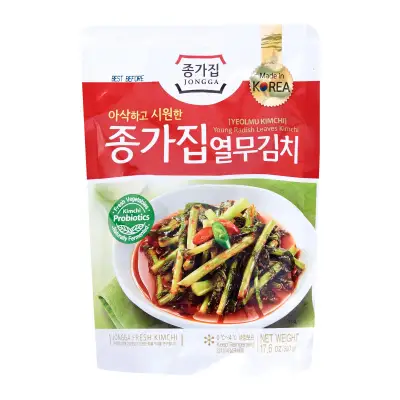 Daesang Jongga Yeolmu Kimchi (Young radish leaves Kimchi) Pouch - Korean