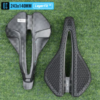 2026 RYET 3D Printed Full Carbon Bike Saddle Ultralight 97g 7x9mm Oval Carbon Rails Super Flow Cutout for MTB/Gravel/Road Cycling Accessories