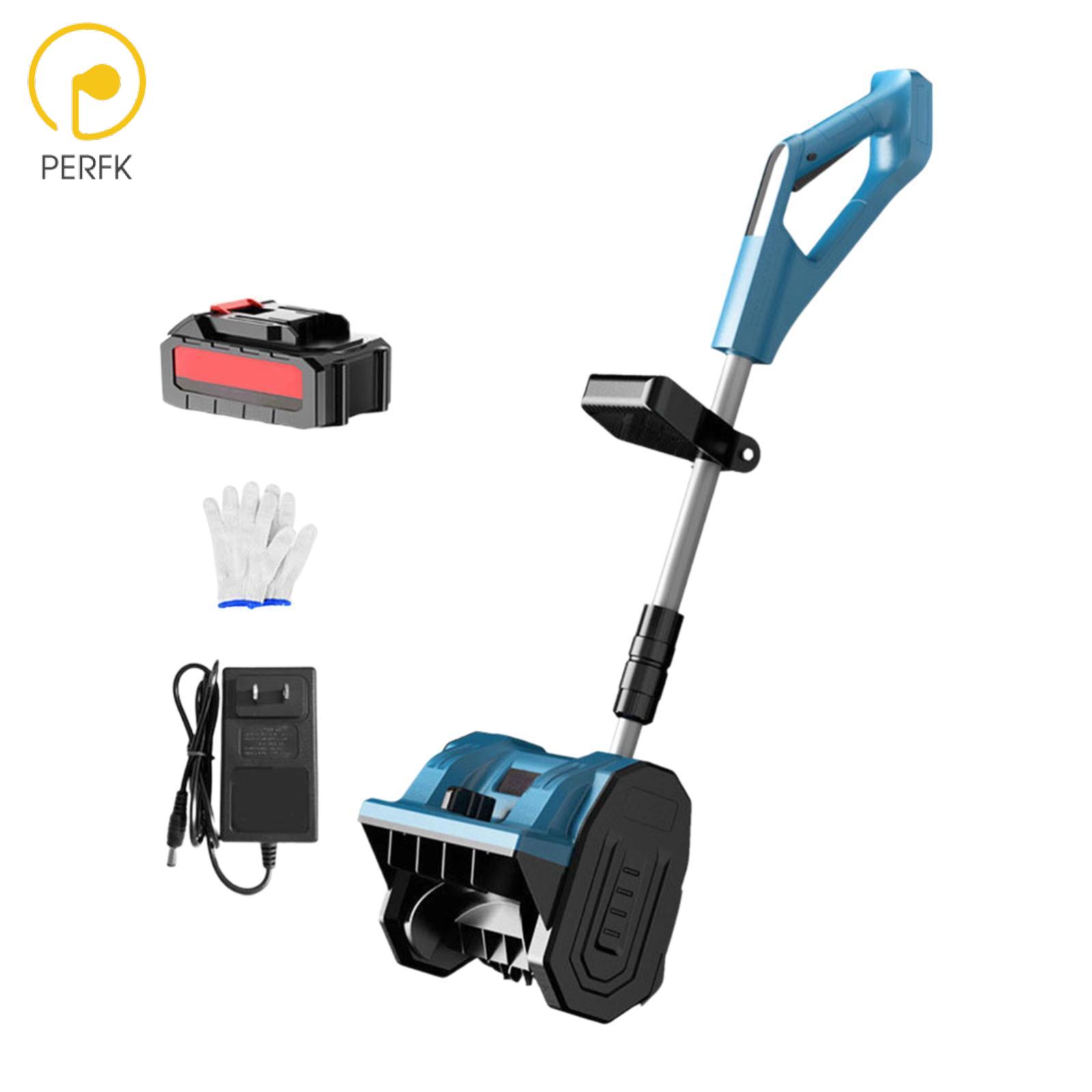 Perfk Hand Pushed Electric Snow Blower US Plug for Winter Garden Pavement Clearing ราคา 4,355 บาท*ส่งฟรี