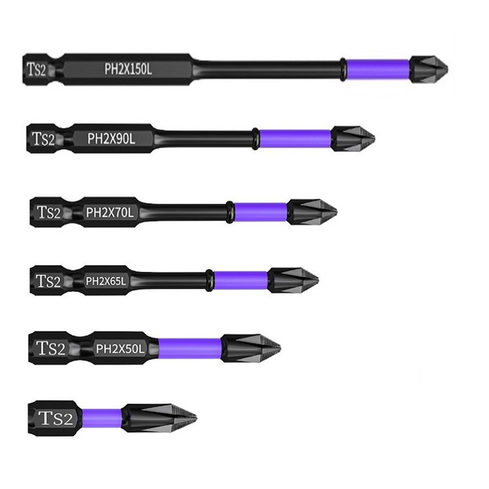 1PC chéo bitsscrewdriver bit chống trượt PH2 từ hàng loạt đầu tuốc nơ vít chữ thập độ cứng khoan tác động bit cho tua vít/tua vít điện/khoan tay