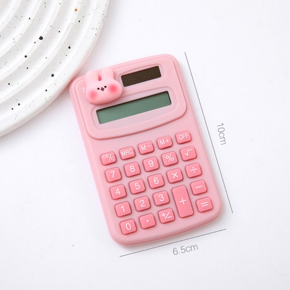 CROSSTIME Động vật hoạt hình Máy tính mini cầm tay dễ thương 8 chữ số Trọng lượng nhẹ Máy tính hoạt hình dễ thương Tính toán thuận tiện Nhỏ Làm việc văn phòng - 2