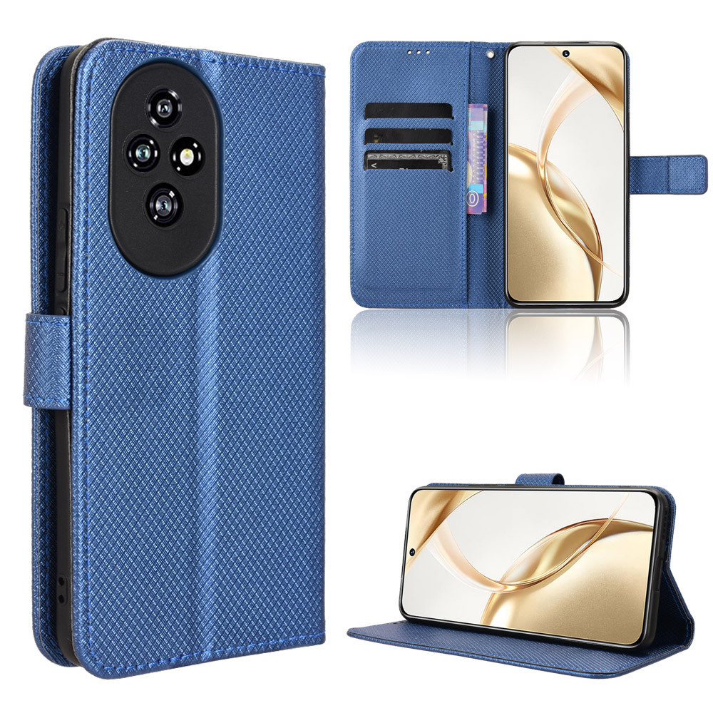 XINYEXIN Cover Portafoglio In Pelle Per Honor 200 Pro 5G – Custodia A Libro Con 3 Slot Per Carte, Supporto Magnetico, Protezione RFID, Colore Blu