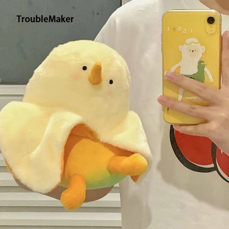 TroubleMaker Super Cute Cute peeled mango teddy bear, Cute banana stuffed toy / Cute soft duck, ราคา 438 บาท*ส่งฟรี