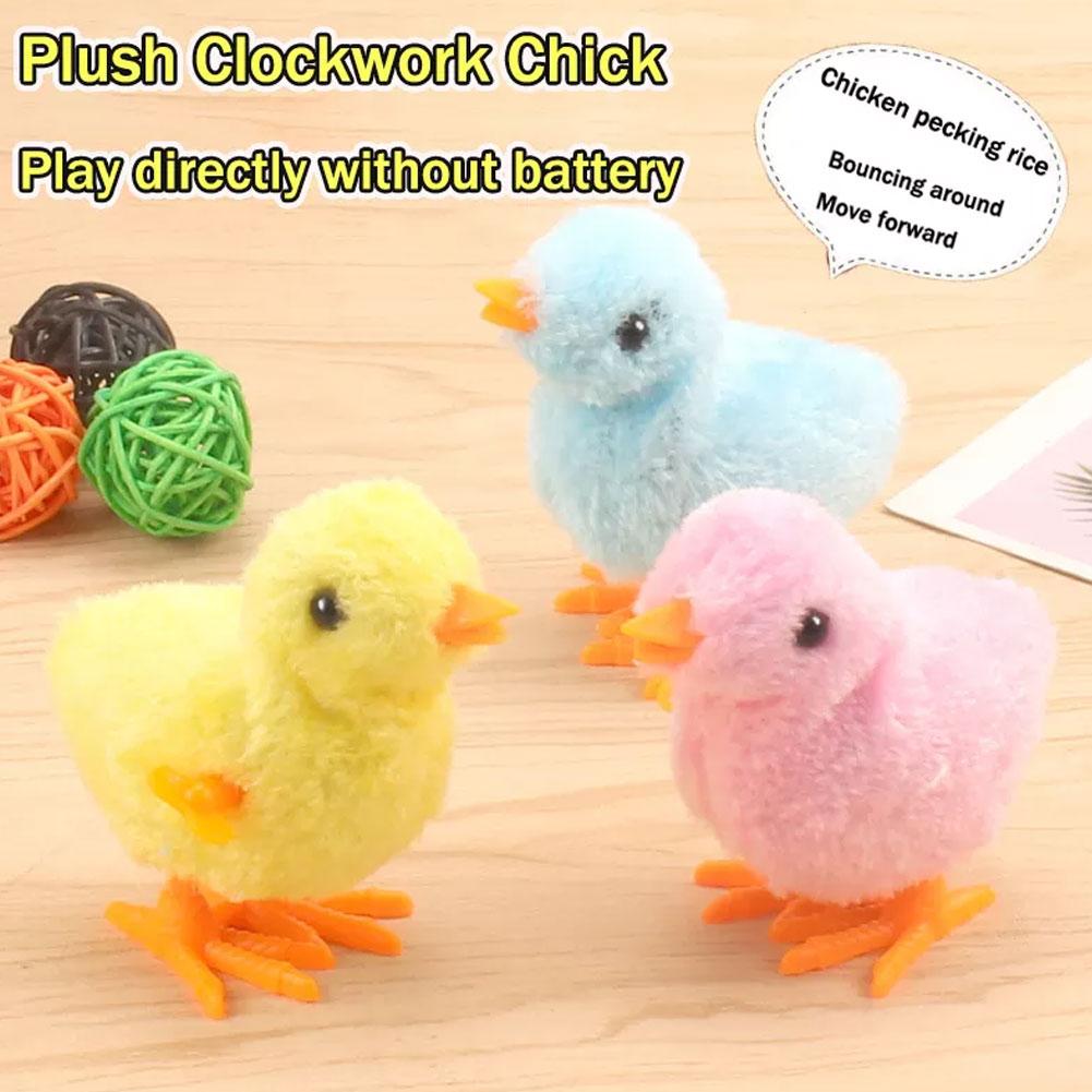 Cute Chicken Clockwork Toy Walk Swing Chicken Toy Random Color C2M1