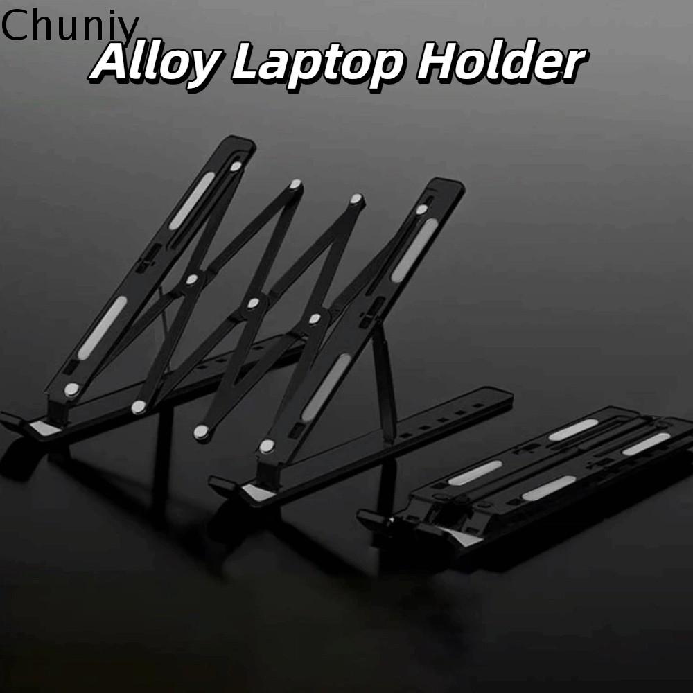 CHUNIY Có thể điều chỉnh Giá đỡ laptop Có thể gập lại Di động Giá đỡ làm mát laptop Phụ kiện Không trượt Đế hỗ trợ máy tính xách tay Công việc