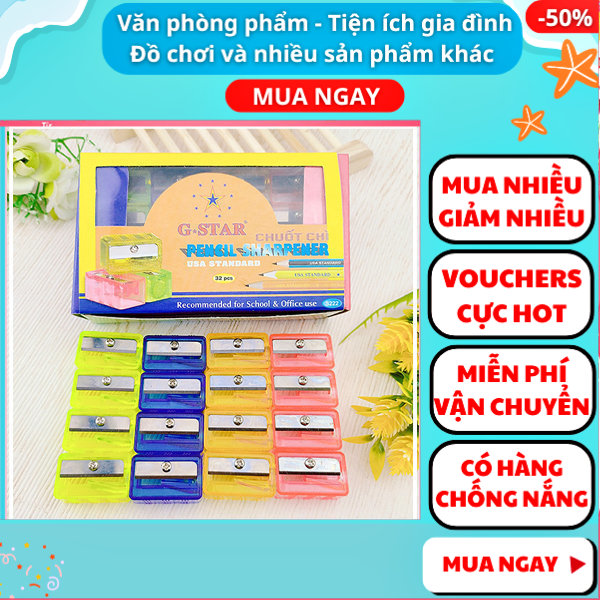 Comnbo 5 đồ chuốt viết chì giá rẻ - Đồ gọt bút chì - đồ chuốt bút chì , đồ dùng học tập - Nguyễn Thùy Store