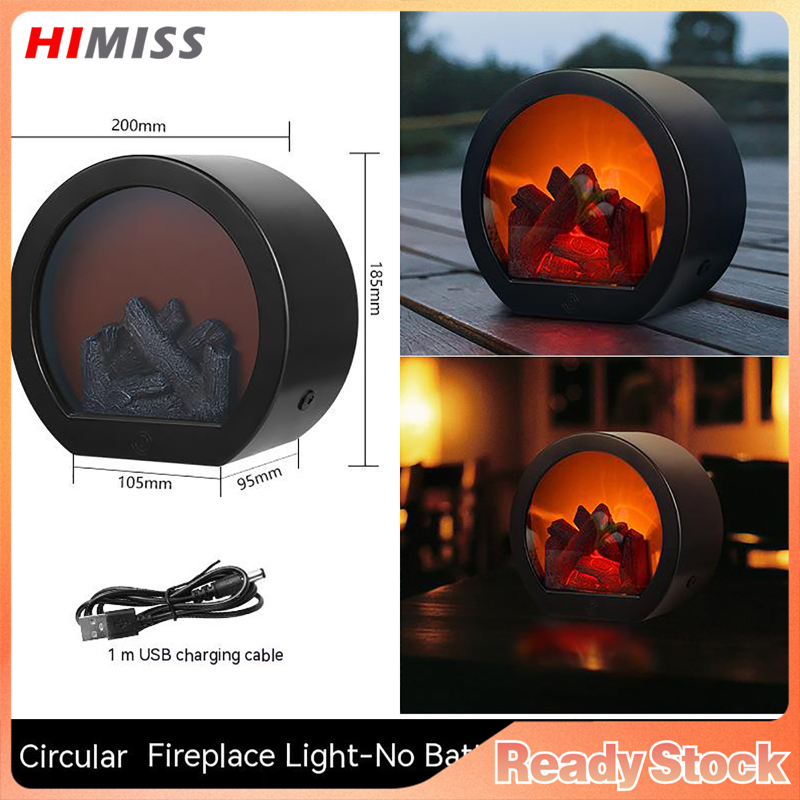 HIMISS Romantic Led Lamp Simulation Flame Design Fireplace Ornaments For Home Garden Villa Park Decoration
