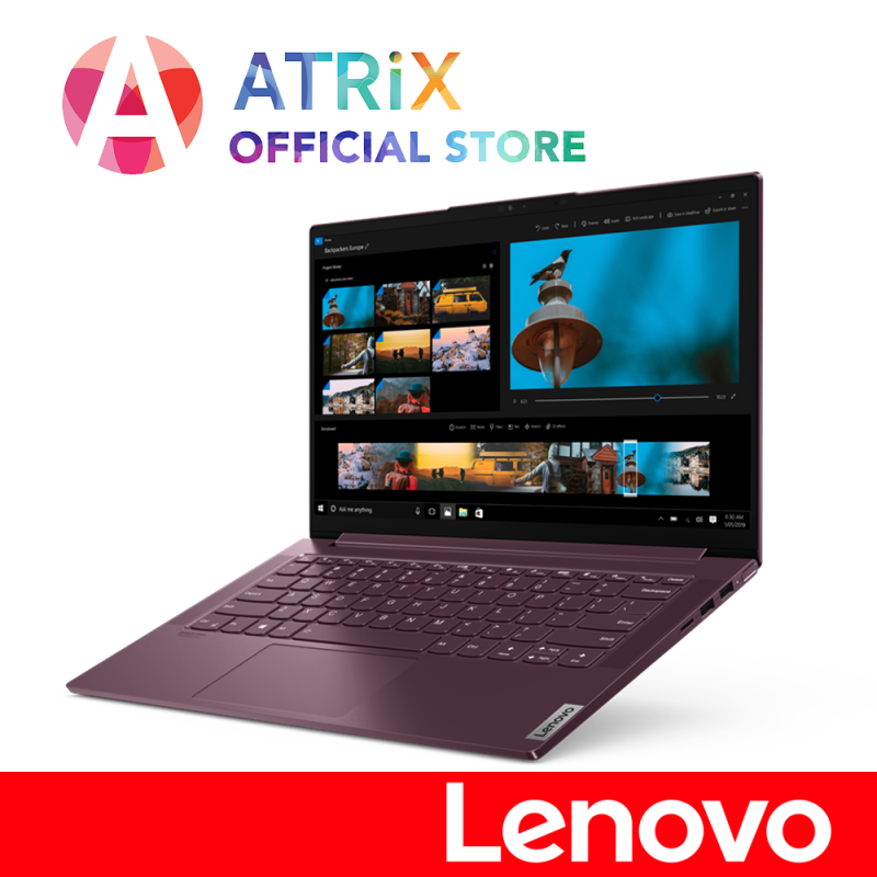 【Same Day Delivery】 Yoga Slim 7 14IIL05 (82A1000MSB) | 14inch FHD 300nites 100%sRGB | i7-1065G7 | 16GB LPDDR4X-3200 | 1TB PCIE SSD | MX350-2G Graphics | 60.7Wh | 2Yr OnSite