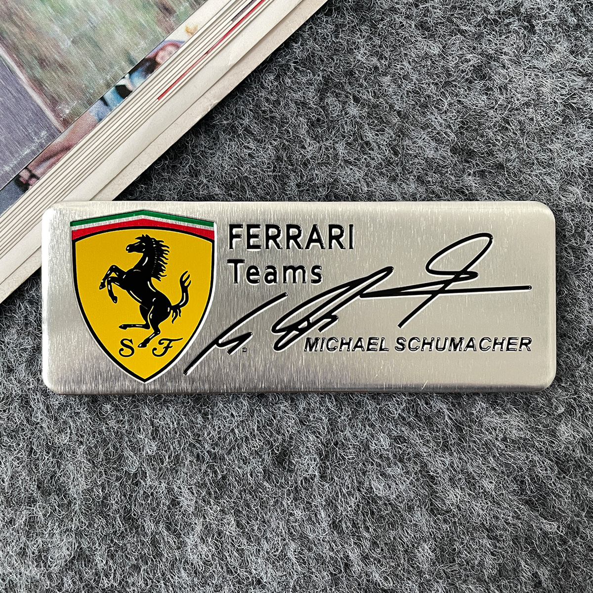 Ferrari 3D Nhôm biểu tượng kim loại Sticker Ferrari đội biểu tượng bằng hợp kim xe độ cơ thể Đề-can 