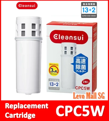 [2pcs Pack] Cleansui Mitsubishi Rayon CPC5W / CPC7W Water Purifier Replacement Cartridge for Pitcher [MADE IN JAPAN]