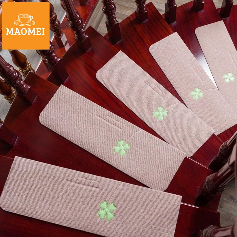 MAOMEI Có thể giặt Dải dài Dễ dàng để làm sạch Nước Hấp Thụ Dính Miễn Phí Chống-Trượt Trang Trí Nội Thất Thảm Bảo vệ Tầng Cầu thang Mat Bước Pad Bước Thảm Thảm Sàn Mat