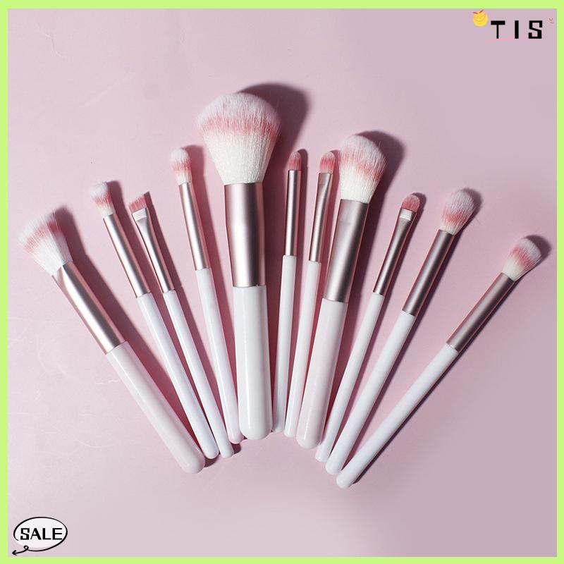 Follow Get New【TIS】 Bộ 5 7 10 12 Cây Cọ Trang Điểm gồm Cọ Phấn Nền, Má Hồng, Phấn Mắt và Phấn Tạo Khối, Bộ Cọ Trang Điểm Chuyên Dụng - 2