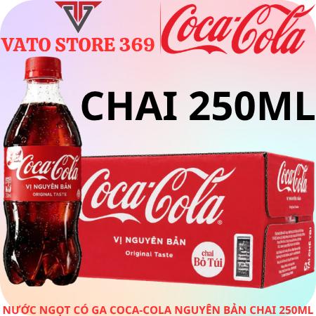 Nước ngọt có ga COCACOLA có đường chai 250ml