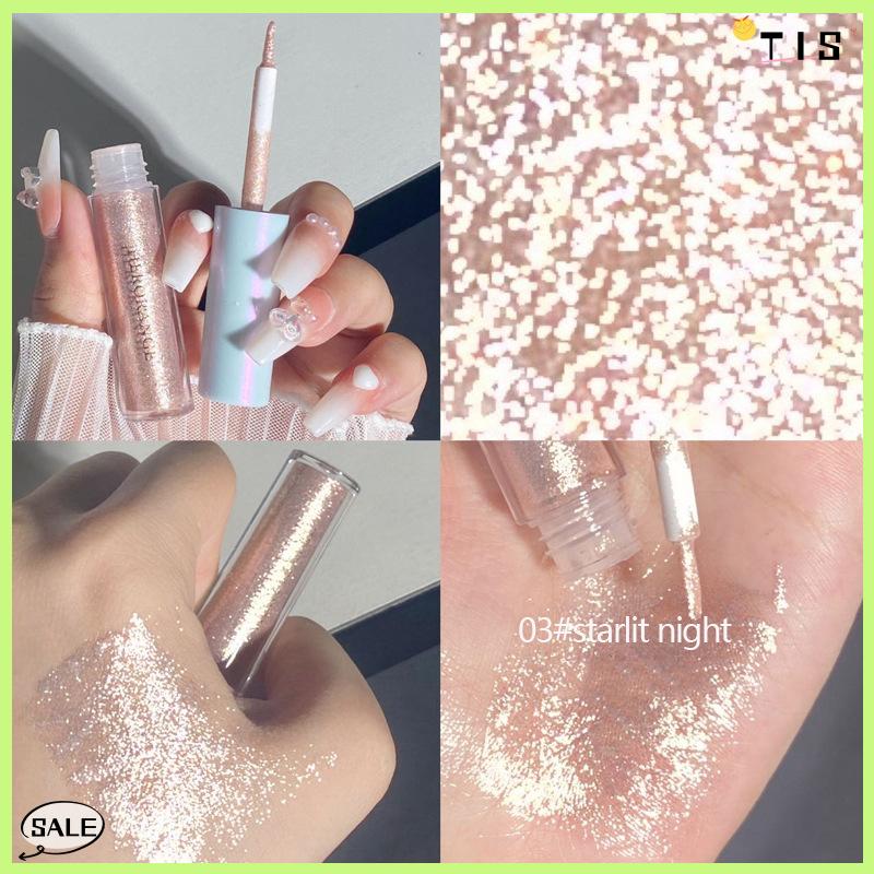 Follow Get New【TIS】 Herorange long lanh Highlighter lỏng bóng mắt Bút kẻ mắt bền không thấm nước ánh sáng lung linh và tỏa sáng mắt tằm Bút Chì Công cụ làm đẹp - 3