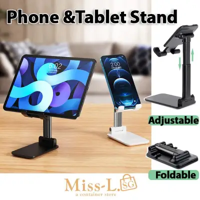 COOBOWE-Universal Phone &Tablet Stand Foldable Angle Adjustable Desk Phone Holder iPad Stand Tablet Stand Handphone Stand Mobile Phone Holder