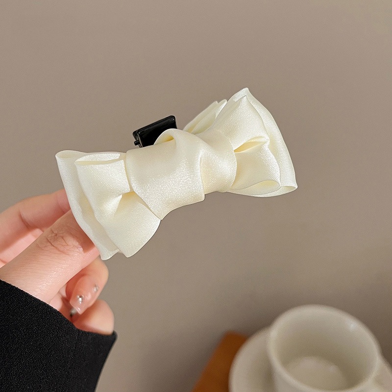 Kẹp cua đính nơ vải loại nhỏ kẹp tóc mái cho bạn nữ phong cách Hàn Quốc - Kẹp tóc phụ kiện -Selensho