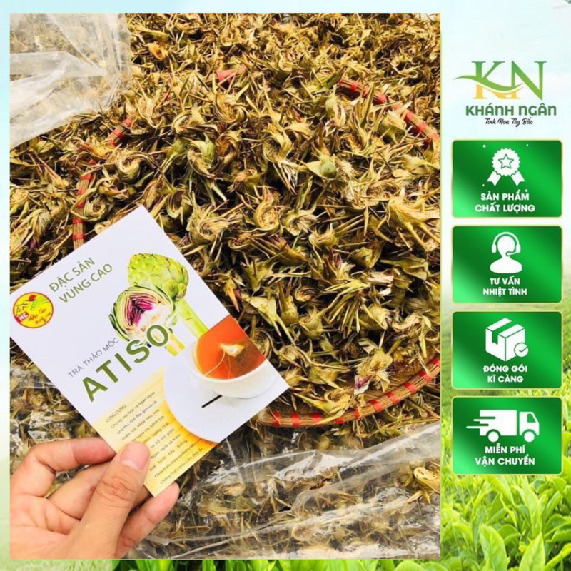Bông ATISO xanh Sa Pa khô lᴏại 1 - Hoa Atiso tăng cường chức năng gan, đào thải độc tố, phòng chống gan nhiễm mỡ, xơ gan, ung thư gan