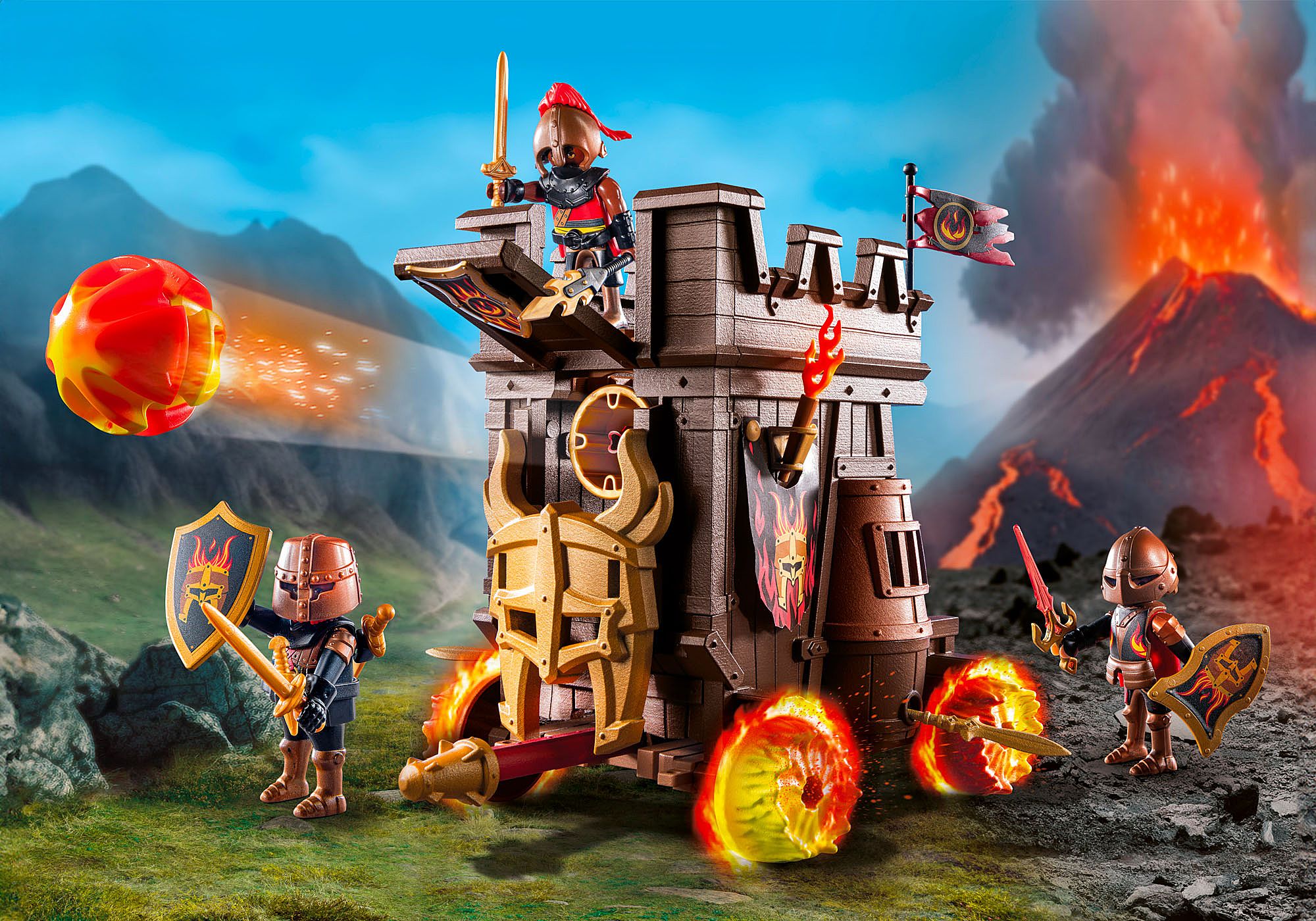 Playmobil 71643 Novelmore Battle wagon with fire cannon โนเวลมอร์ รถศึกพร้อมปืนไฟ ราคา 2,990 บาท*ส่งฟรี