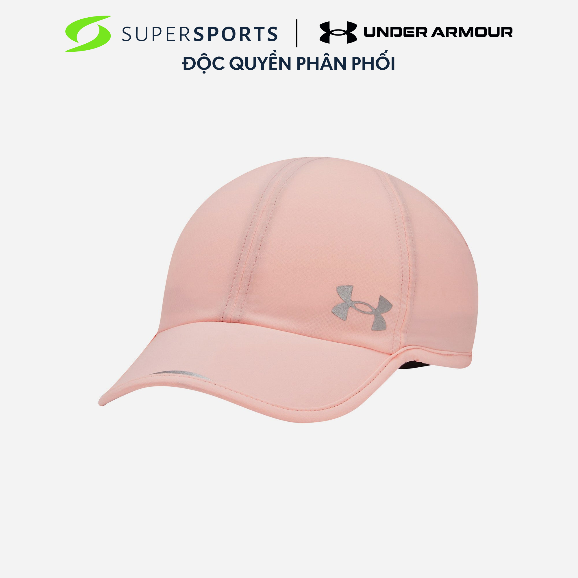 Under armour nón thể thao unise.x isochill running cap w pink sands/pink sands/reflecti 1369798 uaac