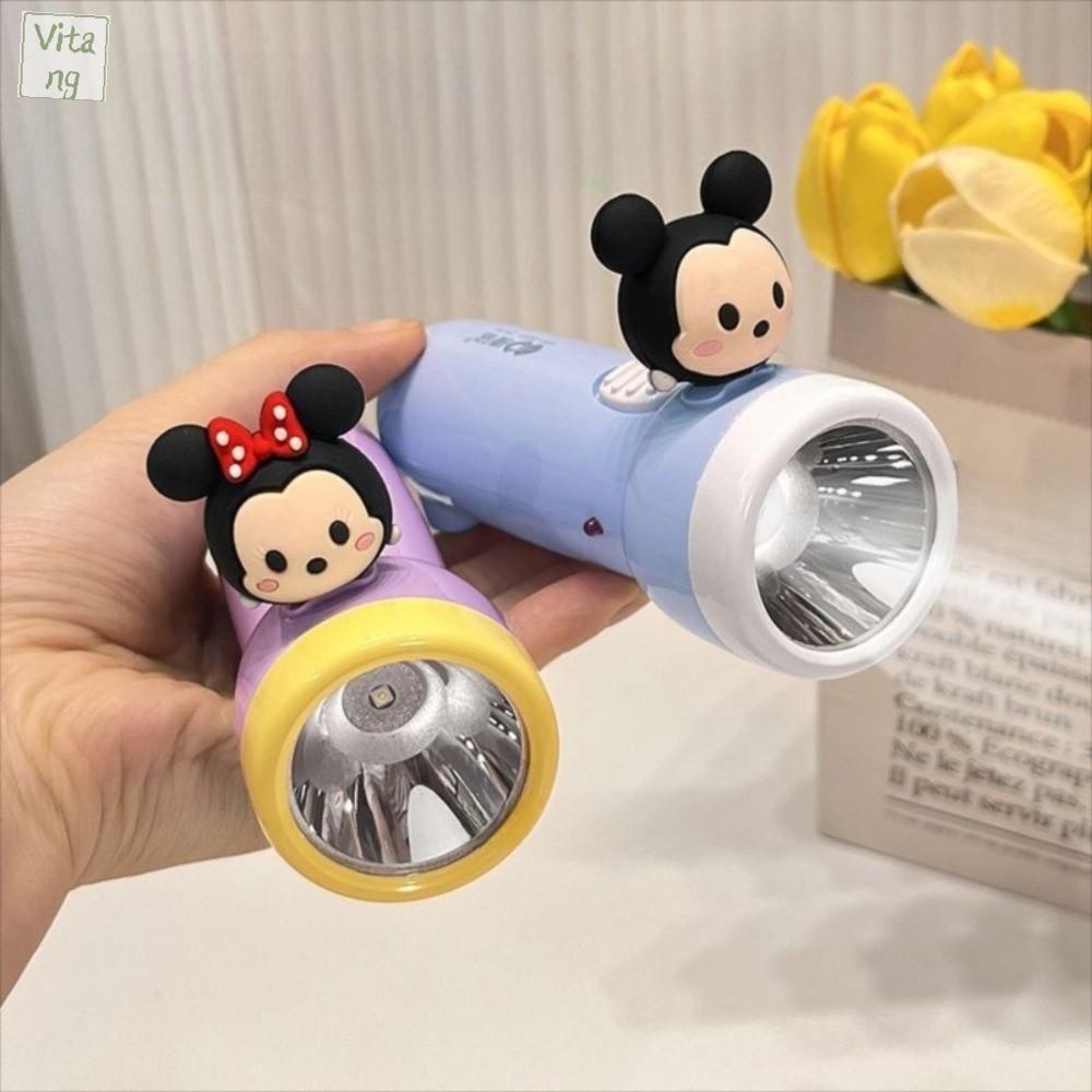 VITANG với ánh sáng mạnh Đèn pin di động Kolumi Đèn LED Có thể sạc lại Đèn pin bảo vệ mắt Đa chức năng Có thể điều chỉnh Đèn pin hoạt hình cho trẻ em Học sinh