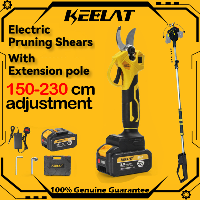 KEELAT Sk5 Electric Pruning shear Pruning cutter cordless Garden scissor Pruner Ratchet Cutter Pokok Gunting Pokok Bunga