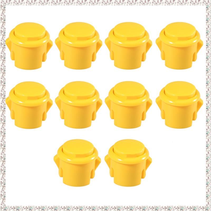 10 Pcs Buttons 30Mm Responsive Buttons for Gaming Enthusiasts
