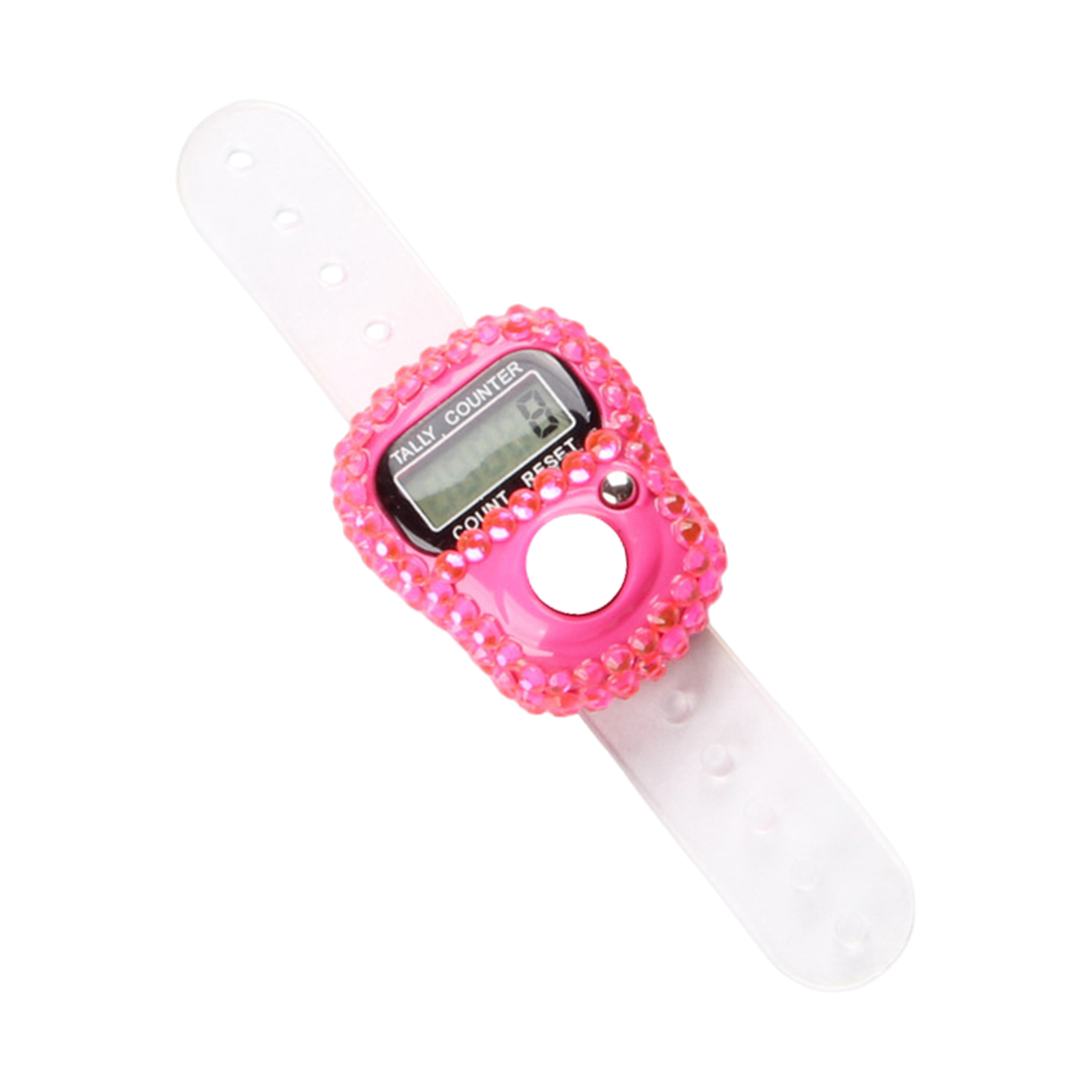Aixuexi Portable Tally Ring Rhinestone Counter Ring Rhinestone Portable Hand Tally Counter Lightweight Manual Clicker with Lcd Display Resettable Mini Digital Counting Tool for Events Inventory Sports - 5